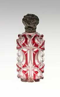 Scent Bottle, Bohemia, c. 1840/50. Creator: Bohemia Glass