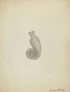 Glasswork Prints: Scent Bottle, c. 1938. Creator: Paul Ward