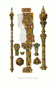 Tsars Gallery: The Sceptre. From the Antiquities of the Russian State, 1849-1853