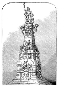 Antwerp Prints: The Scheldt Emancipation Monument, Antwerp, 1883. Creator: Unknown