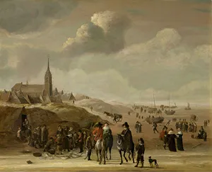 Scheveningen South Holland Netherlands Prints: Scheveningen, 1655. Creator: Cornelis Beelt