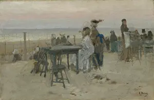 Hague School Prints: At Scheveningen, c1876. Creator: Mauve, Anton (1838-1888)