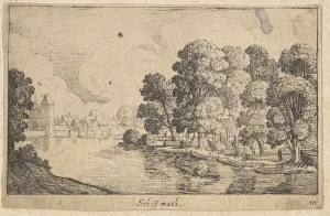 Boatbuilding Gallery: Schiff-math, 1625-77. Creator: Wenceslaus Hollar