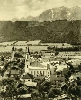 Steeple Collection: Schladming, Styria, Austria, c1935. Creator: Unknown
