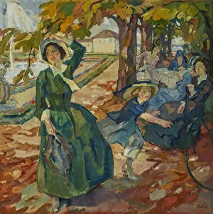 Putz Prints: In the Schleissheim Park, c. 1906