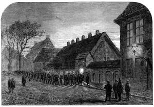 Vanquished Prints: The Schleswig-Holstein Difficulty: the Danish troops leaving the Mint in Altona