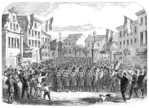 Gates Prints: The Schleswig-Holstein Difficulty: entry of the Federal troops