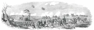 First Schleswig War Prints: Schleswig-Holstein War - Danish Artillery and Infantry, 1850. Creator: Unknown