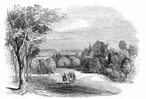 Abel Reid Gallery: Schloss Rosenau, near Coburg - from His Royal Highness Prince Alberts drawing, 1845