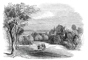 Coburg Prints: Schloss Rosenau, near Coburg - from His Royal Highness Prince Alberts drawing, 1845