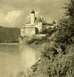 R Lechner Prints: Schloss Schonbühel on the River Danube, Lower Austria, c1935. Creator: Unknown
