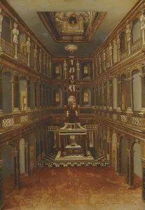 Weimar Gallery: Schlosskirche (court chapel), called the Himmelsburg, with an organ
