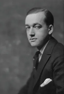 Side Parting Prints: Schmitz, H. Mr. portrait photograph, 1915. Creator: Arnold Genthe