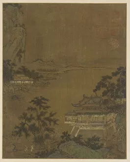 Album Leaf Gallery: Scholar Arriving at a Riverside Pavilion, Ming dynasty, 15th century. Creator: Unknown