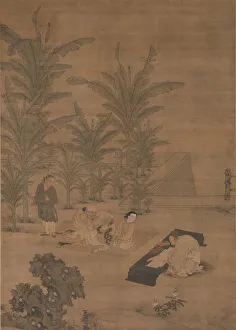 The Scholar Fu Sheng Transmitting the Book of Documents, 15th-mid-16th century. Creator: Du Jin The Scholar Fu Sheng Transmitting the Book of Documents, 15th-mid-16th century. Creator: Du Jin