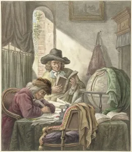 Scholars Prints: The Scholars, 1798. Creator: Abraham Delfos