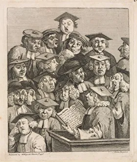 William Hogarth British Prints: Scholars at a Lecture, 1736-1737. Creator: William Hogarth (British, 1697-1764)