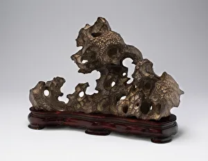 Scholars Rock or Brushrest, Qing dynasty (1644-1911), 18th century. Creator: Unknown
