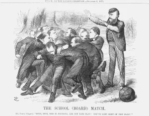 The School (Board) Match, 1873. Artist: Joseph Swain