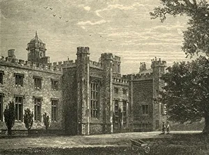 Wheelbarrow Gallery: The School from the Close, 1898. Creator: Unknown