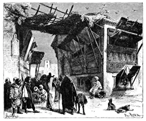 Moroccan Prints: A school in Fez, Morocco, 1895. Artist: Ivan Pranishnikoff