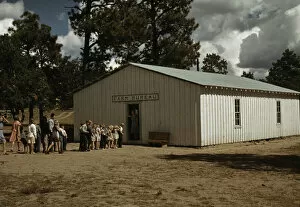 New Mexico United States Of America Gallery: The school at Pie Town, New Mexico in the Farm Bureau building, 1940. Creator: Russell Lee