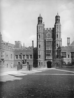 Hussey Prints: School Yard and Luptons Tower, 1926