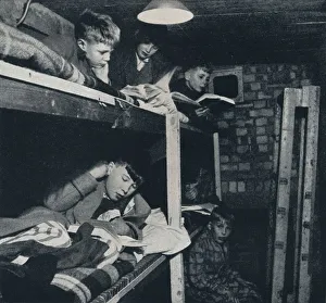 Hm Stationery Office Gallery: Schoolboys dormitory, 1941. Artist: Cecil Beaton