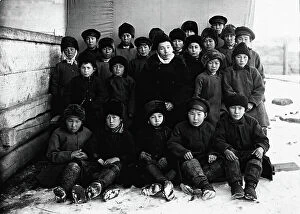 Schoolchild Collection: Schoolchildren, 1890. Creator: Unknown