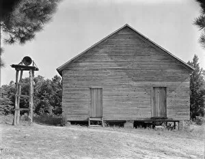 Timber Gallery: Schoolhouse, Alabama, 1936. Creator: Walker Evans