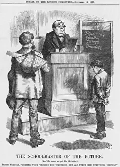 Swain Prints: The Schoolmaster of the Future, 1887. Artist: Joseph Swain