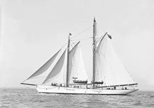 The schooner Dwyn-Wen, 1914. Creator: Kirk & Sons of Cowes