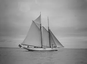 The schooner Esma, 1911. Creator: Kirk & Sons of Cowes