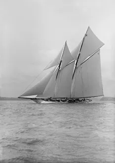 Edgar Wp Prints: The schooner Meteor IV, 1913. Creator: Kirk & Sons of Cowes