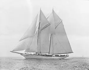 Schooner Gallery: The schooner Vergemere. Creator: Kirk & Sons of Cowes