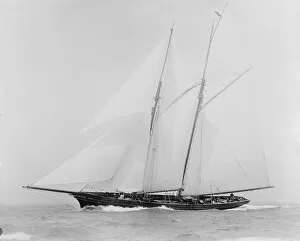 Schooner (Waterwitch?) under sail, c1936. Creator: Kirk & Sons of Cowes