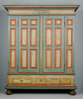 Tulipwood Prints: Schrank, c. 1790. Creator: Unknown