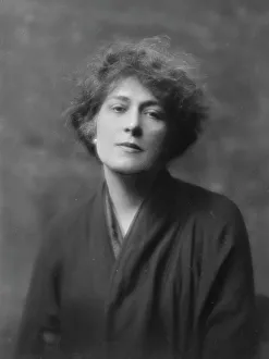 Dishevelled Prints: Schroder, E.A. Mrs. portrait photograph, 1916. Creator: Arnold Genthe