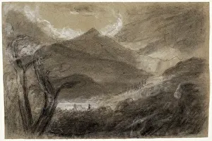 Storm Cloud Prints: Schroon Mountain, Adirondacks, c1837. Creator: Thomas Cole