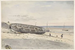 Schuiten on the beach, 1834-1893. Creator: Willem Antonie van Deventer