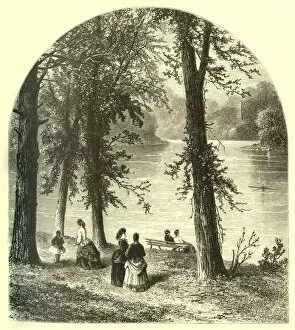 The Schuylkill - View from Landsdowne, 1874. Creator: James H. Richardson