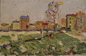 Schwabing, Munich, 1901. Artist: Kandinsky, Wassily Vasilyevich (1866-1944) Schwabing, Munich, 1901. Artist: Kandinsky, Wassily Vasilyevich (1866-1944)