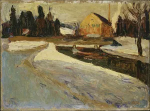 Munich Prints: Schwabing, Winter Sun, 1901. Creator: Kandinsky; Wassily Vasilyevich (1866-1944)