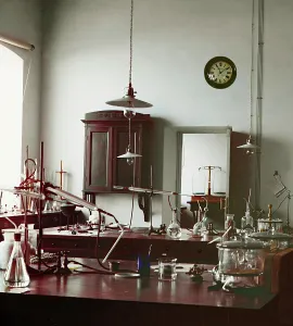 Alembic Prints: Scientific laboratory, between 1905 and 1915. Creator: Sergey Mikhaylovich Prokudin-Gorsky