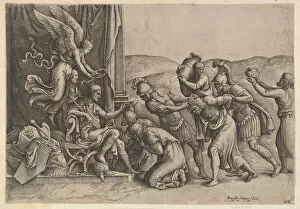 Veneziano Battista Franco Gallery: Scipio Granting Clemency to the Prisoners, 1530-61. Creator: Battista Franco Veneziano