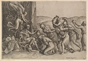Publius Cornelius Prints: Scipio Granting Clemency to the Prisoners, 1530-61. Creator: Battista Franco Veneziano