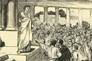 Public Speaking Prints: Scipios Appeal to the People, 1890. Creator: Unknown