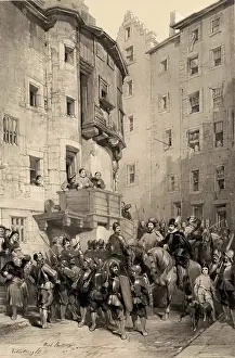 Edinburgh Prints: Scotland Delineated-West Bow, Edinburgh, 1847. Creator: James Duffield Harding