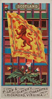 Ginter Prints: Scotland, from Flags of All Nations, Series 1 (N9) for Allen &amp