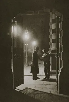 Police Station Prints: Scotland Yard in the early hours of the morning, the Embankment, London, 20th century